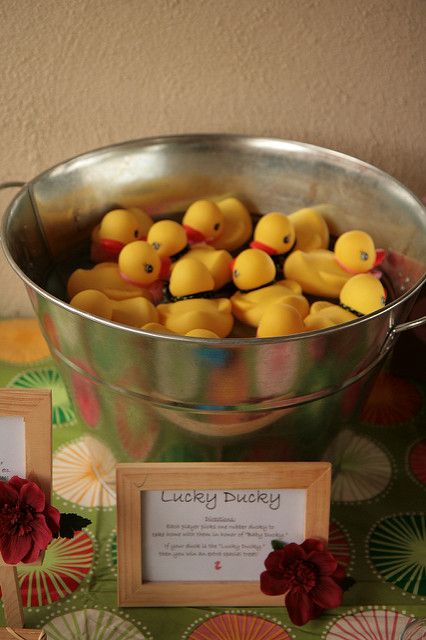 Duck Themed Baby Shower Ideas, Duck Baby Shower Theme, Rubber Ducky Party, Duck Game, Rubber Ducky Birthday, Rubber Duck Birthday, Themed Baby Shower Ideas, Lucky Ducky, Ducky Baby Showers