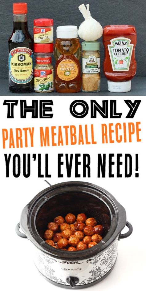 Easy Appetizers Recipes, Appetizers Meat, Party Food Meatballs, Recipes Meatballs, Honey Garlic Meatballs, Garlic Meatballs, Meatball Recipes Crockpot, Keto Meat, Meatball Sauce