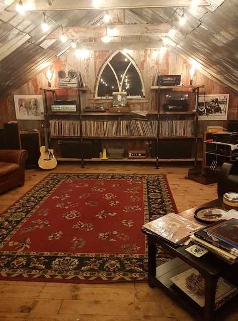 Music Room Design, Home Music Rooms, Vinyl Room, Record Room, Bg Design, Music Studio Room, This Too Shall Pass, Home Studio Music, Studio Room