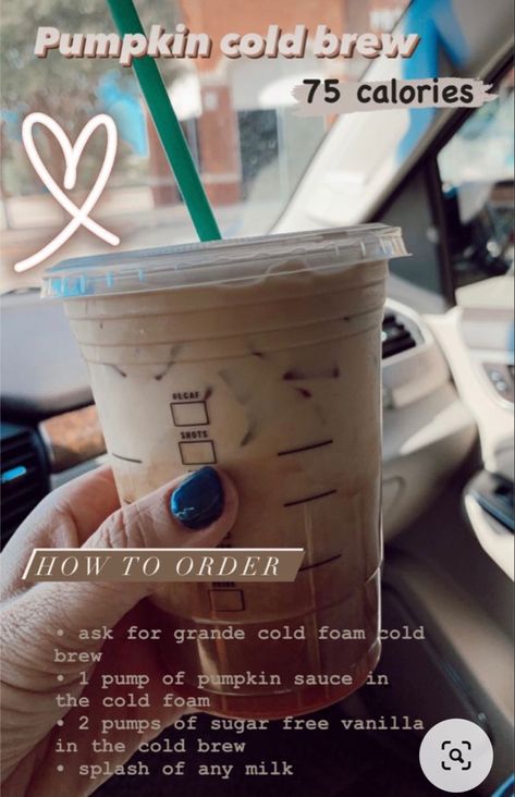 Starbucks Drinks Under 100 Calories, Starbucks Healthy, Low Calorie Starbucks Drinks, Healthy Coffee Drinks, Low Carb Starbucks Drinks, Starbies Drinks, Resep Starbuck, Coffee Orders, Starbucks Fall Drinks