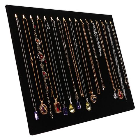 Jewelry Tray Organizer, Hook Necklace, Display Jewelry, Necklace Display, Jewelry Tray, Display Case, Display Stand, Necklace Jewelry, Tray