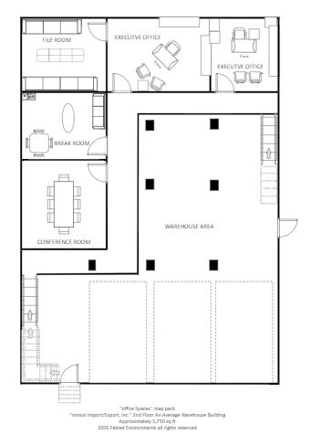 The Warehouse Floor Plan Small Factory Office Design, Warehouse Office Design Layout, Industrial Building Floor Plan, Warehouse Plan Layout, Warehouse Plans Architecture, Warehouse Layout Design, Industrial Floor Plan, Warehouse Living Floor Plans, Warehouse Blueprints