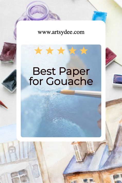 Gouache Practice Exercises, Best Gouache Paint, Gouache Painting Tutorial, Paint With Gouache, Gouache Painting Techniques, Creativity Painting, Types Of Paper, White Gouache, Gouache Paint