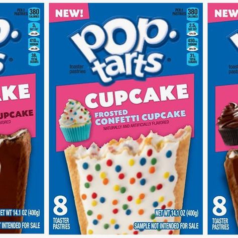 Toaster Pastries, Pop Tart Flavors, Frost Cupcakes, Tart Flavors, Breakfast Cupcakes, Confetti Cupcakes, Frosted Lemonade, Toaster Pastry, Chips Ahoy