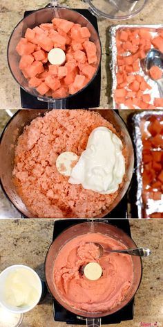 Watermelon Sherbert Recipe, Watermelon Sherbert, Yogurt Making, Fruit And Yogurt, Watermelon Ice Cream, Frozen Watermelon, Frozen Treat, Frozen Fruit, Yogurt