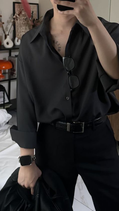 Dark Academia Outfit Men, Dark Academia Men, Male Outfits Aesthetic, Boys Aesthetic Outfits, Masculine Outfits, Guys Fashion Casual, Dark Academia Outfits, Black Outfit Men, Outfit Elegantes