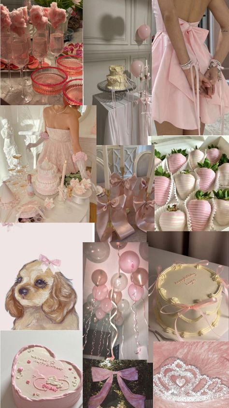 Coquette Birthday, Sweet 16 Party Themes, 14th Birthday Party Ideas, Sweet Sixteen Birthday Party Ideas, 18th Birthday Decorations, Girly Birthday Party, Girly Birthday, Dream Wedding Decorations, Cute Birthday Ideas