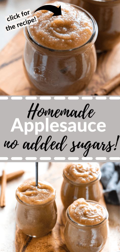 NO ADDED SUGAR Homemade Applesauce recipe is easy to make, vegan, paleo, gluten free and SO delicious! It's great for a snack, on top of oatmeal, in smoothies or to use for baking! #krollskorner #applesauce #easy #apples #homemade #snack #vegan #glutenfree Oatmeal In Smoothies, Best Apples For Applesauce, Apples For Applesauce, Homemade Applesauce Recipe, Homemade Applesauce Recipes, Applesauce Recipe, Pancake Toppings, Apple Sauce Recipes, Homemade Applesauce