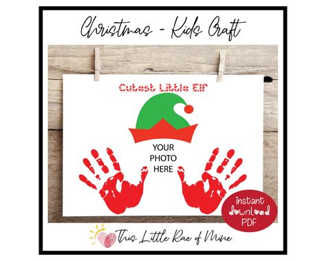 Christmas Handprint Crafts, Handprint Christmas, Baby Art Projects, Christmas Crafts For Toddlers, Christmas Arts And Crafts, Handprint Crafts, Kid Craft, Santa Helper, Daycare Crafts