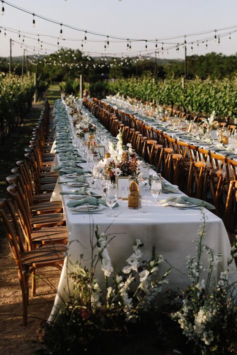 Outdoor Vineyard Wedding Reception, Vineyard Wedding Ideas Outdoor Ceremony, Vineyard Summer Wedding, Long Island Vineyard Wedding, Country Side Wedding Decor, European Vineyard Wedding, Vineyard Garden Wedding, East Coast Vineyard Wedding, Winery Table Setting