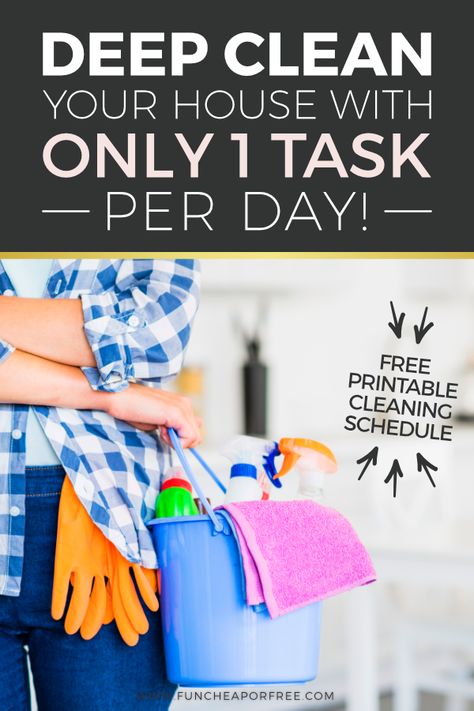 How To Deep Clean Your House, Deep Clean Your House, Deep Cleaning Schedule, Free Printable Cleaning Schedule, Fall Cleaning Checklist, Homemade Shower Cleaner, Free Printable Cleaning, Deep Cleaning House, Deep Cleaning Checklist