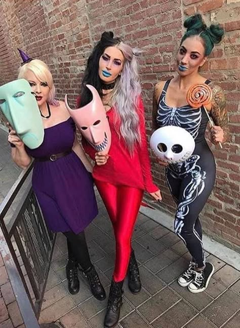 Lock Stock And Barrel Costume, Lock Shock And Barrel Costumes, 3 People Halloween Costumes, Nightmare Before Christmas Costume, Cute Group Halloween Costumes, Bff Halloween Costumes, Trio Halloween Costumes, Halloween Coustumes, Halloween Costumes For 3