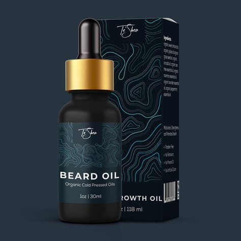 Beard Oil Label, Beard Oil Packaging, Medicine Design, Cosmetic Labels Design, Oil Label, Oil Packaging, Elegant Packaging, Cosmetic Labels, Cosmetic Packaging Design