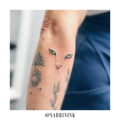 Cats eyes 👁️🐈🐈‍⬛ #pettattoos #eyetattoo #cattattoo Cat Eye Tattoo Realistic, Pet Tattoo Ideas Cats, Cat Nose Tattoo, Cat Eyes Tattoo, Cat Eye Tattoo, Cat Eye Tattoos, Nose Tattoo, Eye Tattoos, Eyes Tattoo