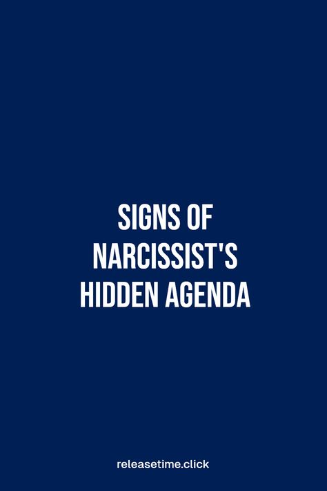 Feeling uneasy around a narcissist? You're onto something! They often have secret motives that aren't easily visible. Whether it's manipulating situations or controlling conversations, knowing the signs of a narcissist's hidden agenda can help you protect your well-being. Discover the key traits that reveal their true intentions, enabling you to navigate these complex interactions with confidence. Understanding narcissistic behaviors is crucial for your emotional health and self-preservation. Feeling Uneasy, Hidden Agenda, Narcissistic Behavior, The Signs, Emotional Health, Personal Development, Confidence, Key, Signs