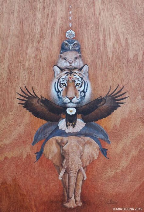 Animal Symbolism, Symbiotic Relationships, Spirited Art, Focal Points, Visionary Art, Portrait Gallery, Sanskrit, Spirit Animal, Well Being