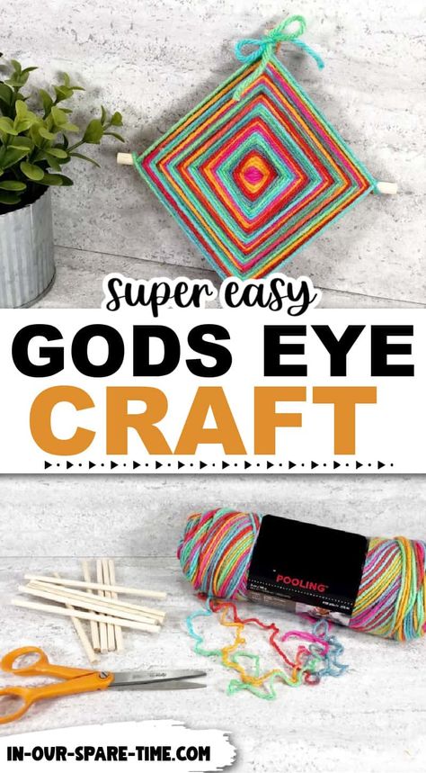 God’s Eyes Craft, Diy Gods Eye, God Eyes Craft, Talking To God Craft, God Is Our Creator Craft, Vision Theme Ahg, Gods Eye Craft How To Make Video, How To Make A Gods Eye, How To Make Gods Eyes