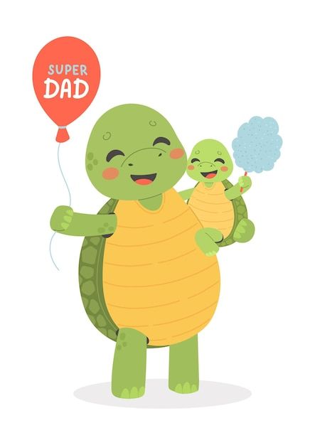 Fathers day postcard best dad daddy and ... | Premium Vector #Freepik #vector #father-daughter #family-drawing #daughter #happy-family Turtle Cartoon, Unicorn Logo, Modern Quotes, Father Images, Super Dad, Vector Cartoon, Yay Images, Cute Unicorn, Blue Abstract