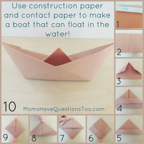 Pirate Ship Craft, Origami Ship, Make A Paper Boat, Cardboard Boat, Paper Boats, Boat Crafts, Make A Boat, Origami Ball, Origami Boat