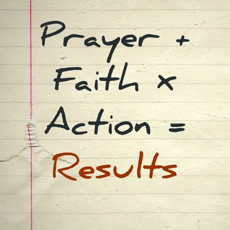 Prayer plus Faith multiplied by Action equals results. Since Faith without action is dead faith, pray in motion. Faith Without Works Is Dead, Spiritual Reminders, Faith In Action, Action Bible, Holy Spirit Prayer, Dead Quote, Faith Without Works, Action Quotes, Vbs 2023