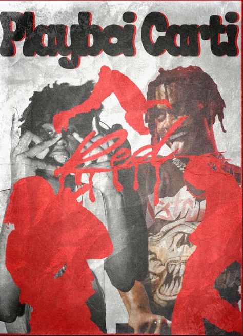 Carti Poster Prints, Music Artist Poster Prints, Carti Poster Vintage, Y2k Pics For Wall, Posters Artists, Playboi Carti Poster, Carti Poster, Playboi Carti Aesthetic, Playboi Carti Wallpaper