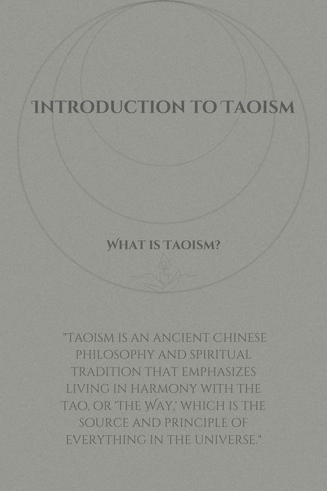 What is Taoism? 🌿 Taoism is an ancient Chinese philosophy that guides us to live in harmony with the Tao, or 'the Way,' the source of everything in the universe.  #taoism #spirituality #wisdom #innerpeace #harmony Taoist Aesthetic, Taoism Books, Taoism Beliefs, Taoism Aesthetic, Cultivation Aesthetic, Chinese Cultivation, Daoism Taoism, Philosophy Aesthetic, Chinese Philosophy