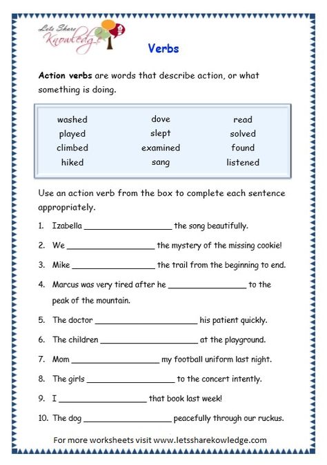 Image result for worksheets of verbs for grade 2 Verbs Worksheet For Grade 6, Worksheet On Verbs For Class 3, Verb Worksheets Grade 2, Grammar Worksheets Grade 5, Third Grade Grammar Worksheets, Grade 3 English, Third Grade Grammar, Verbs Worksheet, Helping Verbs