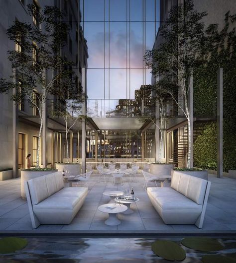 111 West 57th Street, Billionaires Row, Shop Architects, Duplex Penthouse, Manhattan Skyline, Private Dining Room, Bespoke Interiors, Luz Natural, Indoor Outdoor Living