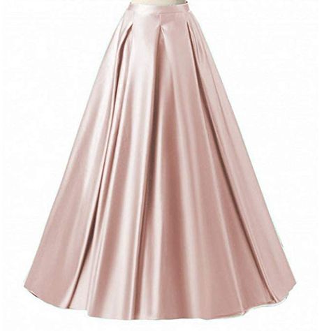 Diydress Women's Long Fashion High Waist A-Line Satin Skirts with Pockets at Amazon Women’s Clothing store: Evening Dress Outfit, Long Satin Skirt, Satin Skirts, African Bridesmaid Dresses, Dance Skirts, Bridesmaid Skirts, Long Flowy Skirt, Luxury Clothing Brands, Long Skirt Fashion