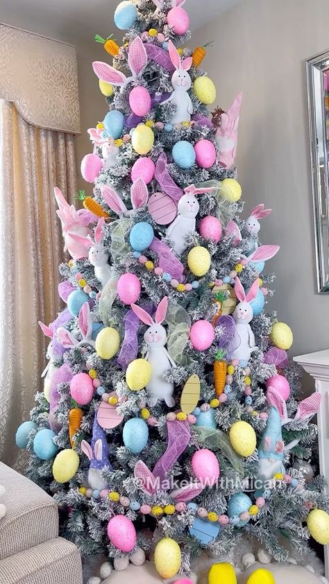 Easter Tree Diy, Easter Craft Projects, Egg Christmas, Creative Easter Eggs, Easter Crafts For Toddlers, Modern Easter, Yellow Cartoon, Easter Home Decor, Easter Egg Tree