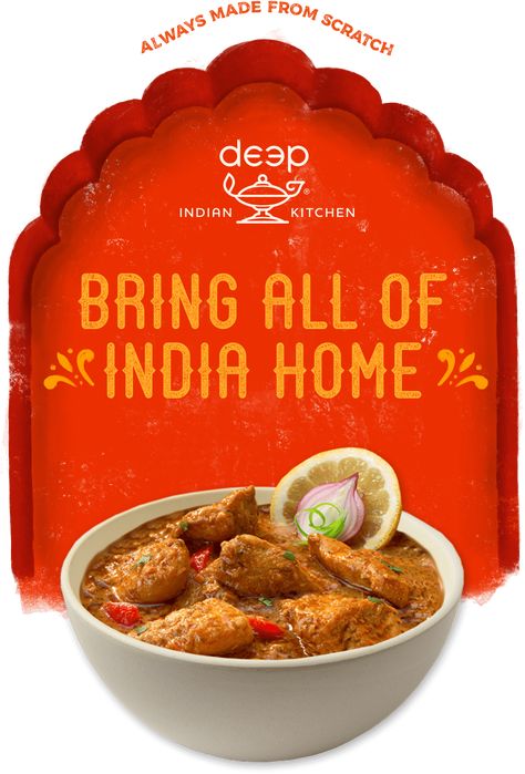 Deep Foods — Indian Kitchen Indian Food Advertisement, Indian Food Graphic Design, Diwali Posts By Brands, Indian Food Poster Design, Indian Food Creative Ads, Food Product Poster, Indian Food Packaging, Food Poster Creative, Food Creative Post