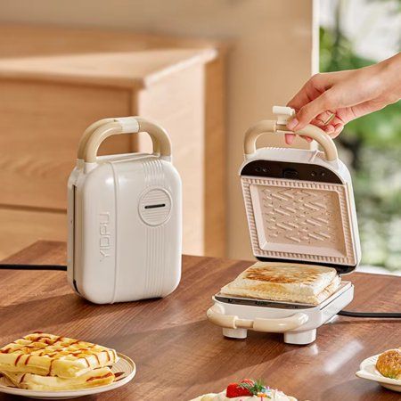 Multifunctional 220v Breakfast Machine Sandwich Maker Waffle Toaster Baker Takoyaki Pancake Donuts Sandwichera, Size:UK Aesthetic Sandwich, Breakfast Machine, Waffle Machine, Dark Home Decor, Sandwich Maker, Electric Grill, Waffle Maker, Donuts, Waffles