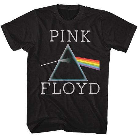 Pink Floyd Music Prism Adult Short Sleeve T Shirt XL This Adult Short Sleeve T Shirt is perfect for any Pink Floyd fan. Show your support your by wearing this Prism product. Color: Black.  Gender: male. Pink Floyd Prism, Pink Floyd Shirt, Pink Floyd T Shirt, Pink Floyd Dark Side, Black Tees, Dark Side Of The Moon, Clothing Retail, The Dark Side, Pink Floyd