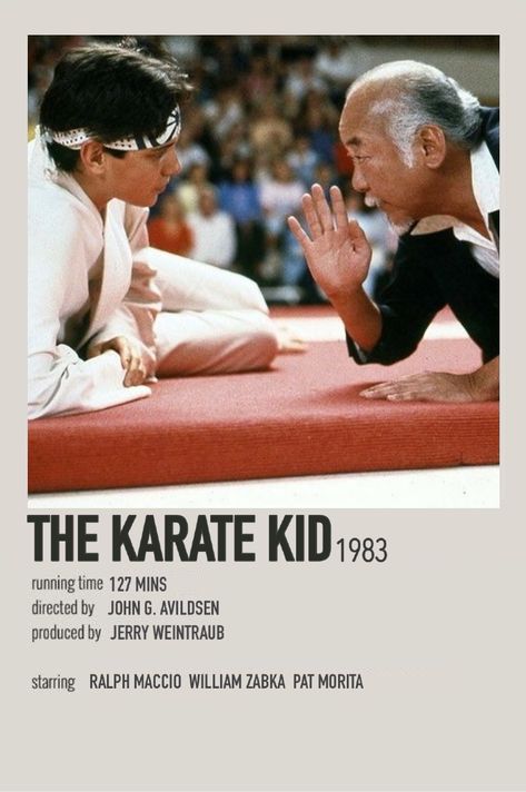 the karate kid minimalist poster by pascale Karate Kid Movie Poster, Karate Kid 1984, Kids Movie Poster, Karate Kid 3, The Karate Kid 1984, Karate Kid Movie, Martial Arts Film, The Karate Kid, Iconic Movie Posters