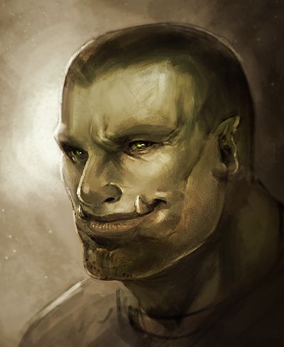 orc half-orc male Orc Bartender, Handsome Orc, Orc Paladin, Half-orc Male, Half Orc Barbarian, Half Orc, Fantasy Portraits, Fantasy Races, Dungeons And Dragons Characters