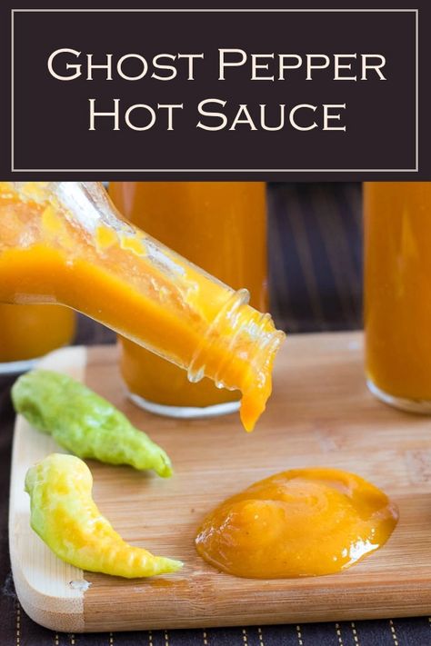 Hot Sauce Recipe Ghost Pepper, Pineapple Ghost Pepper Hot Sauce, Ghost Pepper Hot Sauce Recipe Canning, Peach Ghost Pepper Hot Sauce, Ghost Pepper Recipes Ideas, Fruity Hot Sauce Recipe, Shelf Stable Hot Sauce Recipe, Ghost Pepper Sauce Recipe, Hot Sauce Recipe For Canning