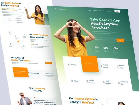 Presentation Design Inspiration, Directory Design, Powerpoint Presentation Design, Marketing Concept, Website Illustration, Health Technology, Web Inspiration, Medical Technology, Design Jobs