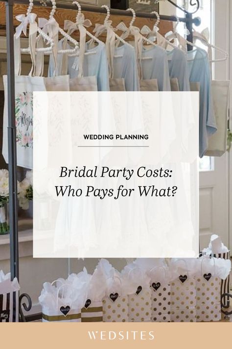 Who pays for what when it comes to bridal party costs? Keep reading for our guidelines on all things expenses. Who Pays For Bachelorette Party, Wedding Planner Website, Wedding Fund, Wedding Gowns Online, Wedding Binder, Bridal Party Outfit, Pre Wedding Party, Wedding Budget, Wedding Planning Advice