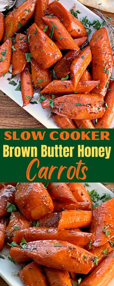 Carrots Slow Cooker, Orange Glazed Carrots, Carrot Recipes Side Dishes, Carrots Side Dish, Honey Carrots, Glazed Carrots Recipe, Honey Glazed Carrots, Orange Honey, Rainbow Carrots