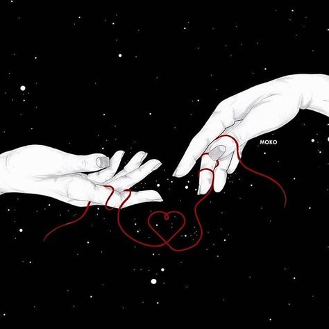 I want my twinflame. The person my red string is tied to; I want to be with him forever. Red Thread Of Fate Aesthetic, The Red String Of Fate, Soulmates Art, Long Distance Lovers, An Invisible Thread, Red String Of Fate, Five Love Languages, Hard Relationship Quotes, Editing Inspiration