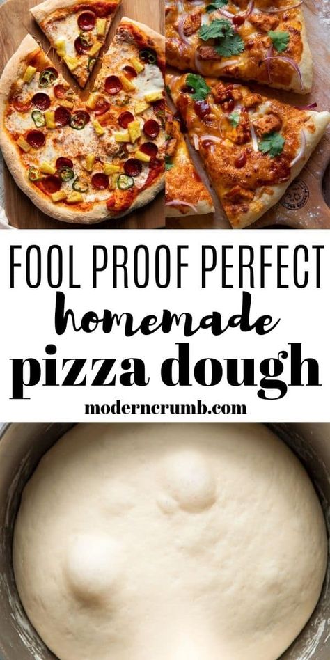 Perfect Homemade Pizza, Pizza Oven Recipes, Best Pizza Dough, Easy Homemade Pizza, Pizza Dough Recipe, Homemade Pizza Dough, Pizza Recipes Homemade, Fool Proof, Fool Proof Recipes