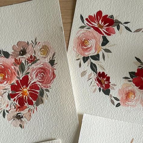 Yen Victore | Watercolor on Instagram: "Happy heARTS day!💐" February Watercolor, Hearts Day, Happy Hearts Day, Heart Day, Happy Heart, Love Valentines, Valentines Day, Valentines, On Instagram