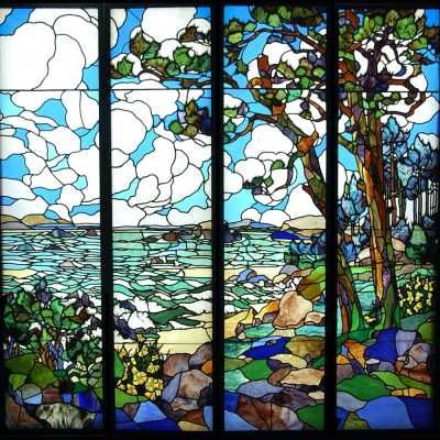 Hugues Lassaussois "A stained-glass window is a landscape". | Paul Bert Serpette Stain Glass Window Art, Glass Window Art, Window Art, Stained Glass Window, Religious Art, Architectural Elements, Winter Garden, Intense Colors, Stained Glass Windows