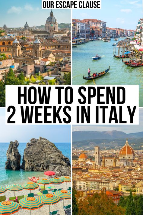 Hoping to plan the perfect Italy vacation? This step-by-step itinerary will show you the best of Italy in 2 weeks!  2 weeks in italy itinerary | 14 days in italy | things to do in italy | italy things to do | places to visit in italy | italy travel guide | italy travel tips | where to go in italy | what to do in italy | rome travel | florence travel | cinque terre travel | venice travel | italy travel itinerary | what to see in italy | places to see in italy | trip to italy ideas | italy guide Places To See In Italy, Italy Travel Itinerary, Where To Go In Italy, 2 Weeks In Italy, Italy Guide, Italy Places, Italy Trip Planning, Florence Travel, Italy Honeymoon