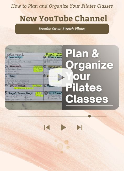 How to plan and organize your pilates classes Pilates Class Plan, Stott Pilates Reformer, Home Pilates Studio, Pilates Room, Stott Pilates, Pilates Teacher Training, Reformer Exercises, Class Planner, Pilates Workout Plan