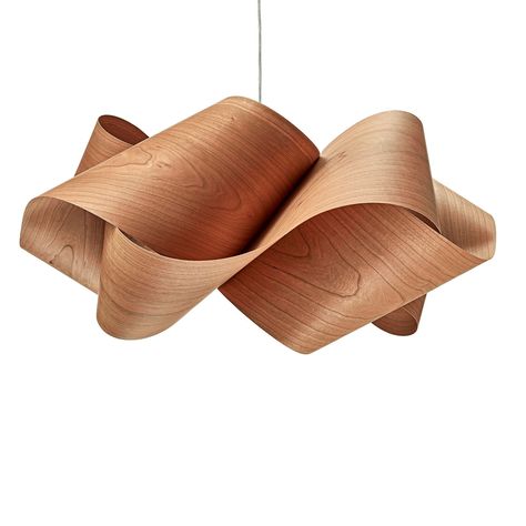 The beautiful aesthetics of this Swirl Pendant Lamp by LZF is a fittingly poetic motto for LZF. This handcrafted contemporary pendant lamp has a swirl design that is designed by Ray Power. With a unique shape that is both calculated and sculptural, Swirl strikes a handsome profile from every angle. Its whirling folds emit soft and pleasing radiance, that is available in different shades of colors - ivory white, natural cherry, natural beech, yellow, orange, red, blue, grey, turquoise, pink and c Island Countertop, Eclectic Homes, David Trubridge, Ethereal Light, Tall Table Lamps, Lzf Lamps, Textured Wood, Island Countertops, Energy Efficient Design