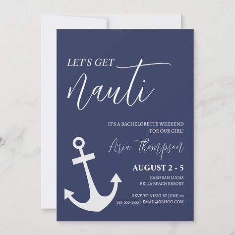 Let's Get Nauti, Lets Get Nauti Bachelorette Decor, Let’s Get Nauti Bachelorette, Get Nauti Bachelorette, Cruise Bachelorette, Last Sail Before The Veil, Nautical Bachelorette Party, Sailor Theme, Nautical Bachelorette