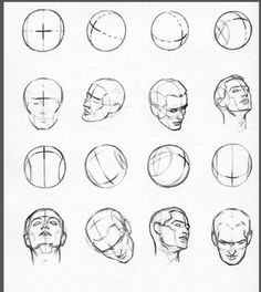 Drawing the human head on Pinterest  Andrew Loomis Face Dimensions Drawing, Metodo Loomis, Constructive Drawing, Drawing The Human Head, Drawing Models, Andrew Loomis, Drawing Study, Facial Anatomy, Drawing Hands