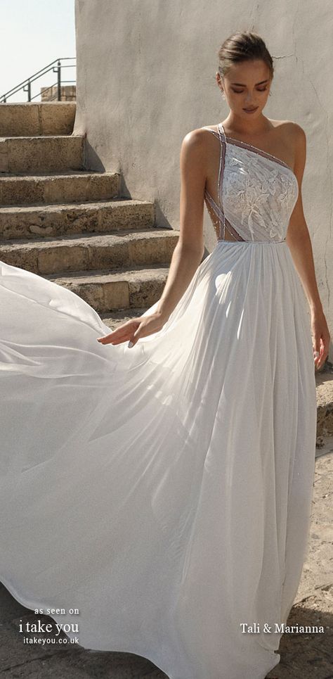 Greek Style Wedding Dress Goddesses, Greek Bridal Dress, Wedding Dresses Greek Style, Greek Themed Wedding Dress, Grecian Goddess Wedding Dress, Roman Inspired Wedding Dress, Wedding Dress Greek Goddess, Goddess Inspired Wedding Dress, Greek Orthodox Wedding Dress