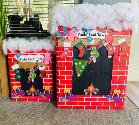 Angel Tree Ideas, Donation Boxes, Toy Donation, Toy Drive, Donation Box, Toys For Tots, Office Decorations, Office Christmas Decorations, Angel Tree